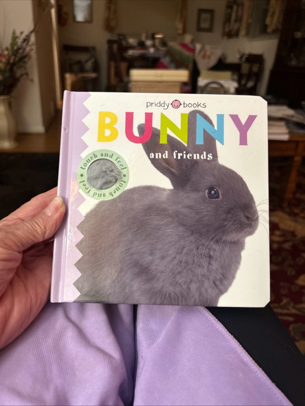 Bunny and Friends Touch & Feel Book - Lavender